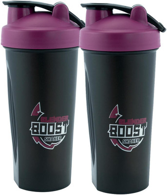 Trueware 700 ml Plastic Shaker(Pack of 2, Purple)