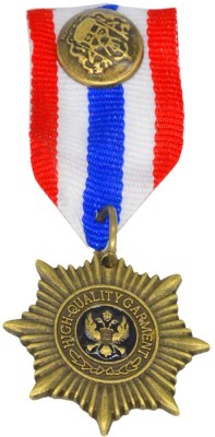 Shiv Jagdamba Mens Suit Medal Ribbon Military Medal Badge Label Pin Brooch(Multicolor)