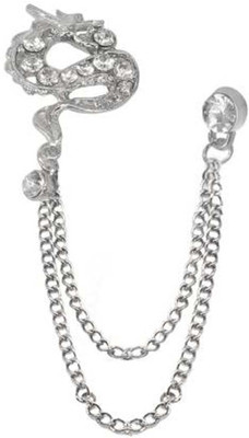 Shiv Jagdamba Unique Dragon Design Crystal Brooch Brooch(Silver)