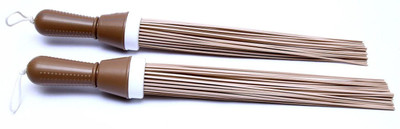 WHITEIBIS Plastic Wet and Dry Broom(Brown, 2 Units)