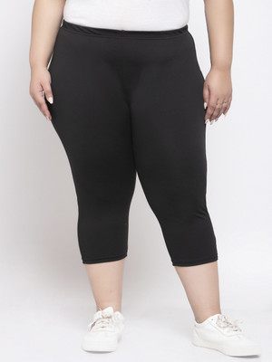 PLUSS Women Black Capri