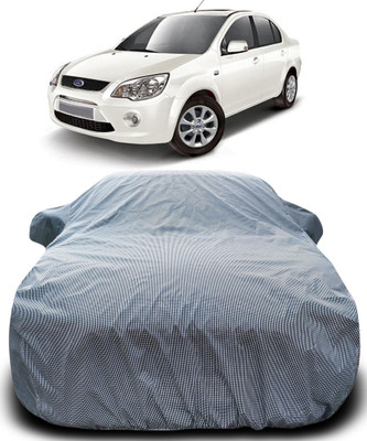 MoTRoX Car Cover For Ford Fiesta Classic (With Mirror Pockets)(Black, White)