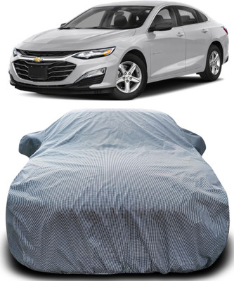 MoTRoX Car Cover For Chevrolet Cruze (With Mirror Pockets)(Black, White)