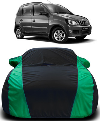 APNEK Car Cover For Mahindra Quanto (With Mirror Pockets)(Black, Green)