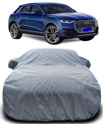 NUMBOR ONE Car Cover For Audi Q3 (With Mirror Pockets)(Black, White)