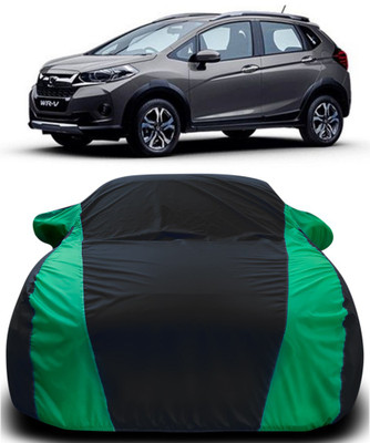 APNEK Car Cover For Honda WRV (With Mirror Pockets)(Black, Green)