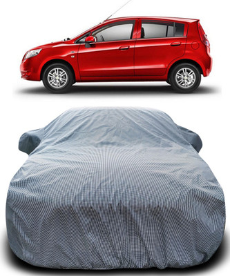 Gavya Car Cover For Chevrolet Sail UVA (With Mirror Pockets)(Black, White)