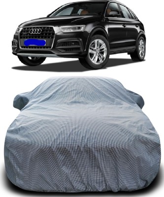 Gavya Car Cover For Audi New Q3 (With Mirror Pockets)(Black, White)