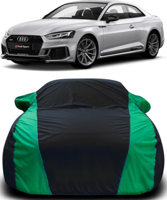 MoTRoX Car Cover For Audi RS5 (With Mirror Pockets)(Black, Green)