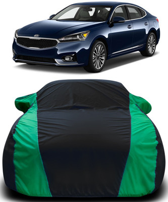 MoTRoX Car Cover For Kia Cadenza (With Mirror Pockets)(Black, Green)