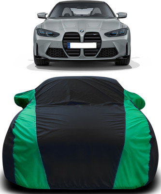 MoTRoX Car Cover For BMW M4 (With Mirror Pockets)(Black, Green)