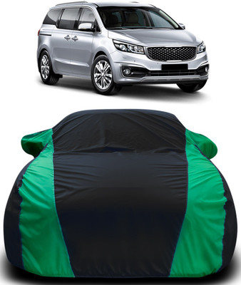 MoTRoX Car Cover For Kia Carnival (With Mirror Pockets)(Black, Green)