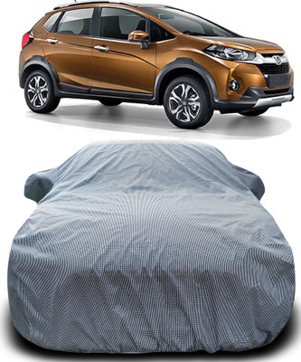 MoTRoX Car Cover For Honda WR-V (With Mirror Pockets)(Black, White)