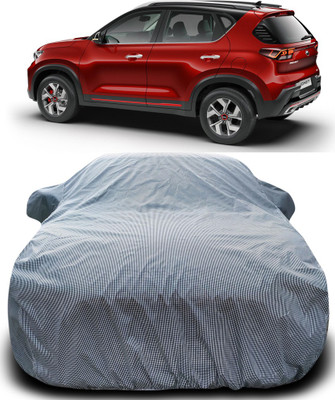 MoTRoX Car Cover For Kia Sonet (With Mirror Pockets)(Black, White)