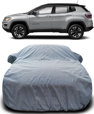 APNEK Car Cover For Jeep Compass (With Mirror Pockets)(Grey)