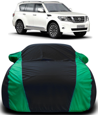 ProRox Car Cover For Nissan Patrol (With Mirror Pockets)(Black, Green)