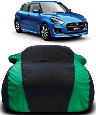 Elegance Car Cover For Maruti Suzuki Swift RS(Black, Green)