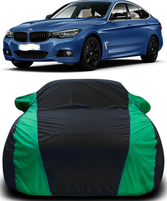 Gavya Car Cover For BMW 5 Series GT (With Mirror Pockets)(Black, Green)