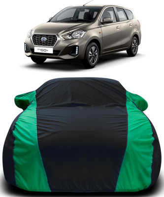 APNEK Car Cover For Datsun Go+ (With Mirror Pockets)(Black, Green)