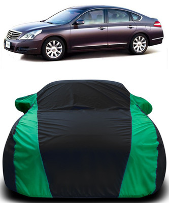 Gavya Car Cover For Nissan Teana (With Mirror Pockets)(Black, Green)