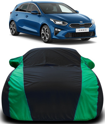 ProRox Car Cover For Kia ceed (With Mirror Pockets)(Black, Green)