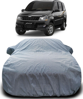 MoTRoX Car Cover For Mahindra Xylo (With Mirror Pockets)(Black, White)