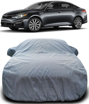 APNEK Car Cover For Kia Optima (With Mirror Pockets)(Black, White)