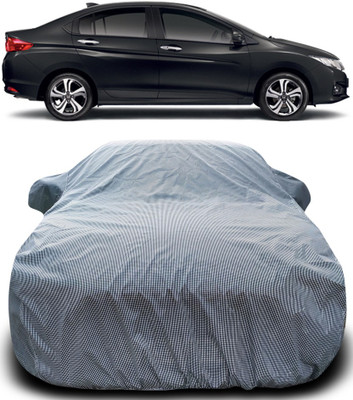 Gavya Car Cover For Honda City i-Vtec (With Mirror Pockets)(Black, White)