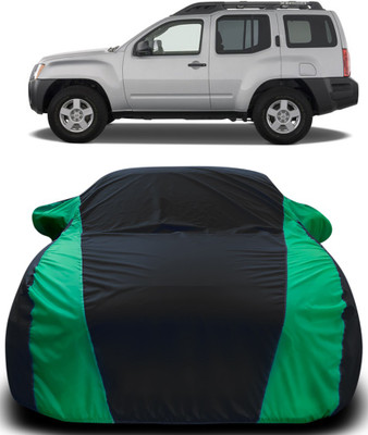 Gavya Car Cover For Nissan Xterra (With Mirror Pockets)(Black, Green)