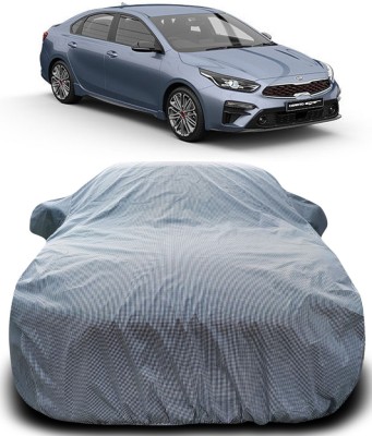 Gavya Car Cover For Kia Cerato (With Mirror Pockets)(Black, White)