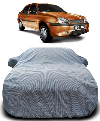ProRox Car Cover For Ford Ikon (With Mirror Pockets)(Black, White)