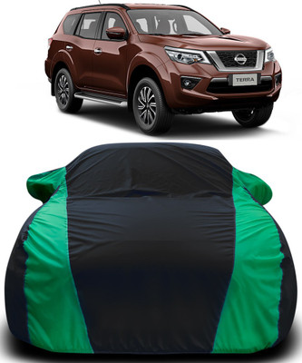 Gavya Car Cover For Nissan Terra (With Mirror Pockets)(Black, Green)