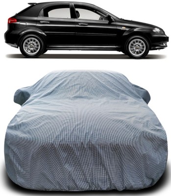 NUMBOR ONE Car Cover For Chevrolet Optra SRV (With Mirror Pockets)(Black, White)