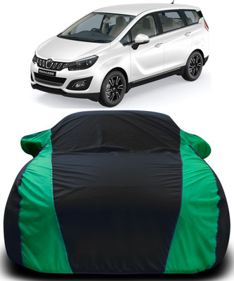 MoTRoX Car Cover For Mahindra Marazzo (With Mirror Pockets)(Black, Green)