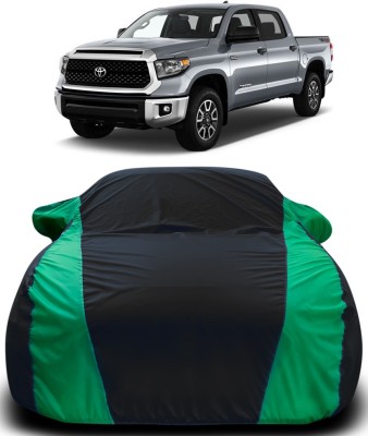 APNEK Car Cover For Toyota Tundra (With Mirror Pockets)(Black, Green)