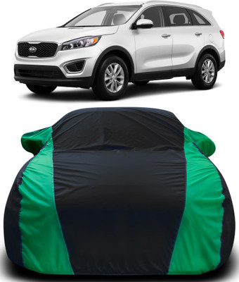 ProRox Car Cover For Kia Sorento (With Mirror Pockets)(Black, Green)