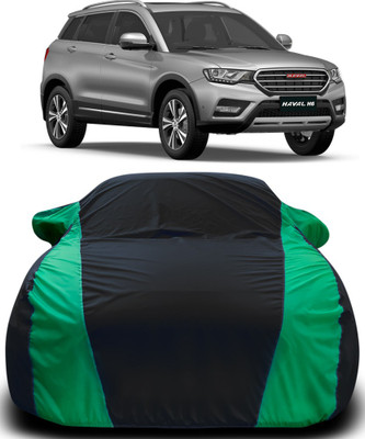 MoTRoX Car Cover For Haval H6 (With Mirror Pockets)(Black, Green)