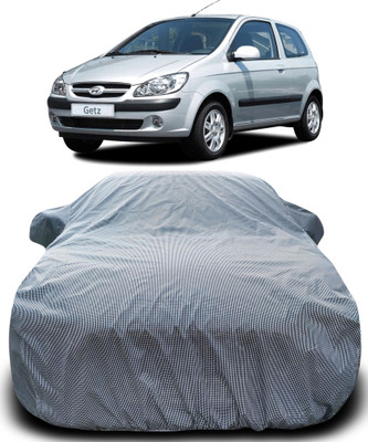 MoTRoX Car Cover For Hyundai Getz (With Mirror Pockets)(Black, White)