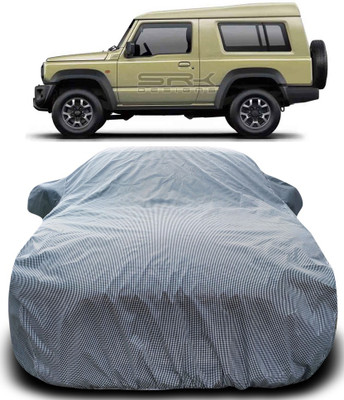 APNEK Car Cover For Maruti Suzuki Gypsy King (With Mirror Pockets)(Black, White)