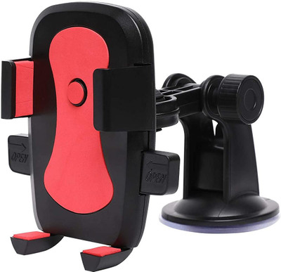 Wifton Car Mobile Holder for Dashboard, Windshield(Red, Black)