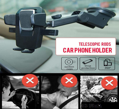 ASTOUND Car Mobile Holder for Dashboard, Windshield(Black)
