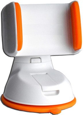 ASTOUND Car Mobile Holder for Dashboard, Windshield, Clip(White, Orange)