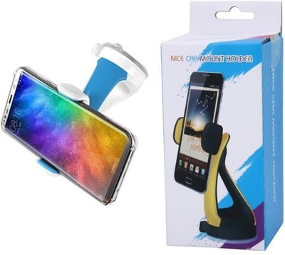 Wifton Car Mobile Holder for Dashboard, Windshield, Clip(White, Blue)