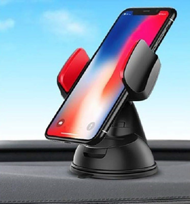 Wifton Car Mobile Holder for Dashboard, Windshield, Clip(Black, Red)
