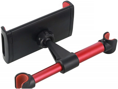Wifton Car Mobile Holder for Headrest(Red, Black)