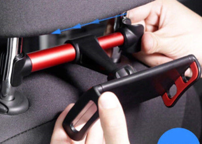 ASTOUND Car Mobile Holder for Headrest(Black, Red)