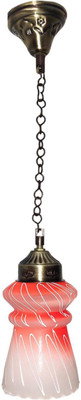 PR Prashant Pendant Lamp Ceiling Lamp(White, Orange)