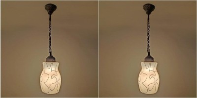 PR Prashant Pendants Ceiling Lamp(White, Black)