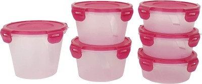 Cutting EDGE Polypropylene Utility Container  - 1000 ml, 750 ml, 500 ml(Pack of 6, Red)