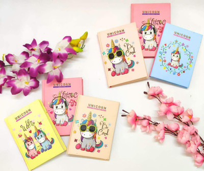 Tera13 handmade A6 Diary ruled 60 Pages(Multicolor, Pack of 6)